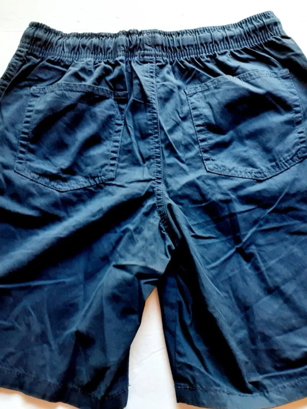 Cat & Jack Boys Shorts Navy Blue Pull On Elastic Waist Large 10-12 New